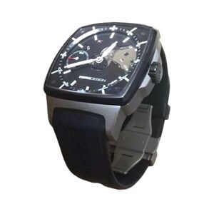 Momo Design Men`s Wrist Watch Double Skeleton Mechanical Titanium Italy